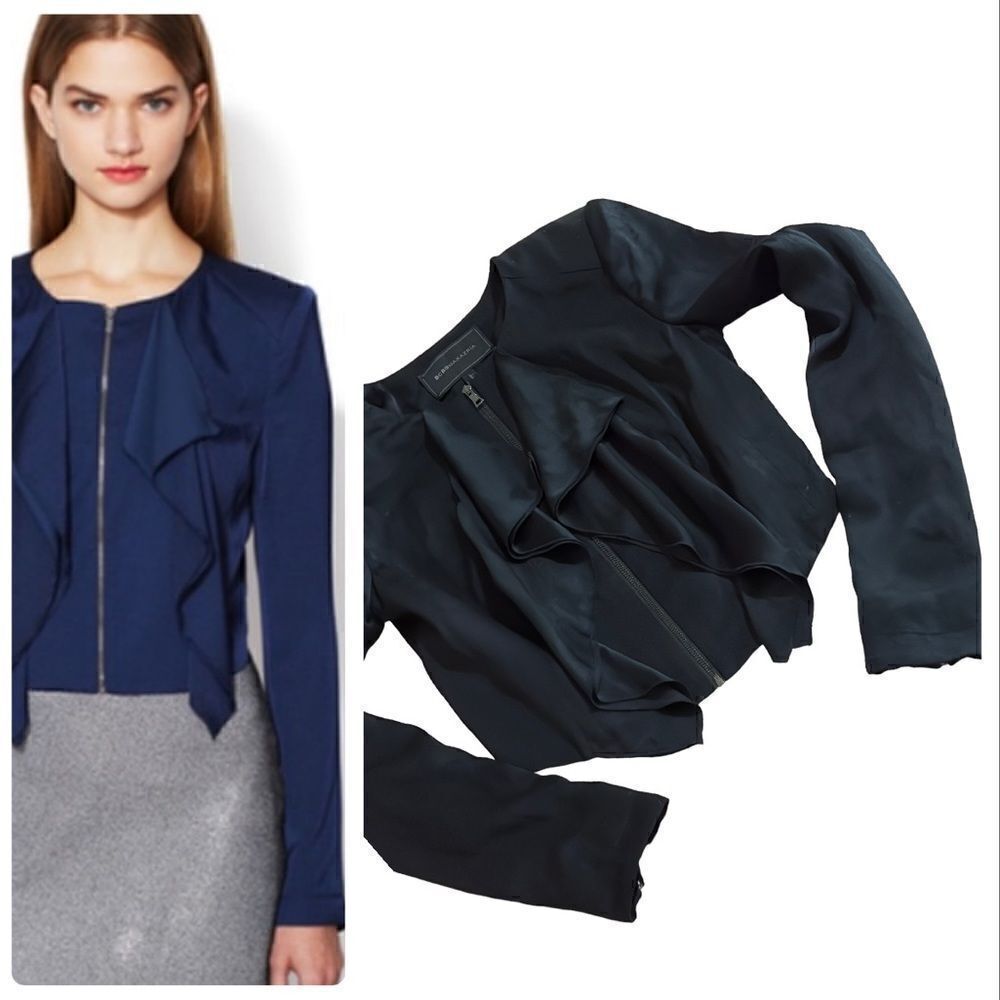 BCBGMAXAZRIA PRESTON Crop Blazer 